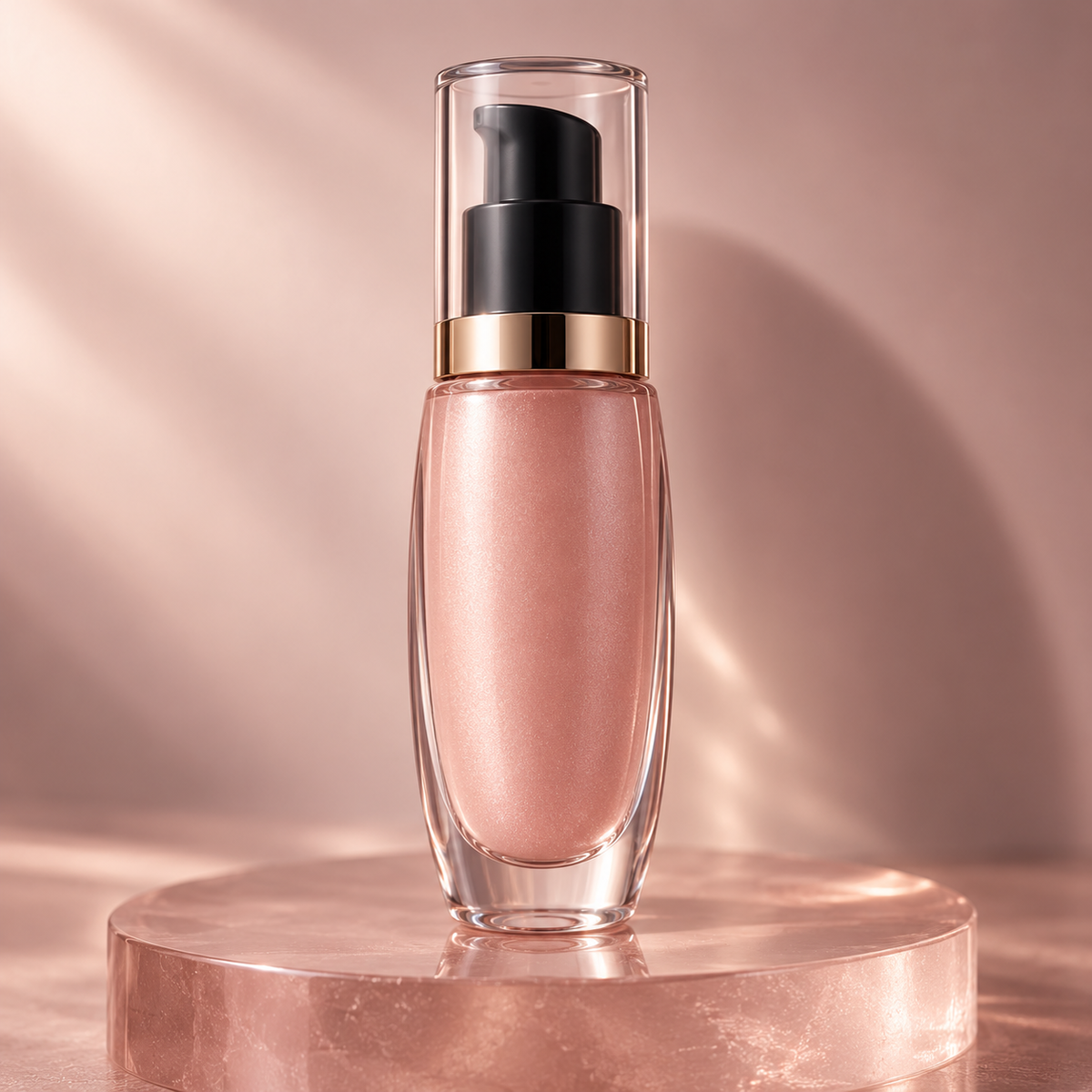 Eclat Liquid Illuminator bottle in rosy pearl