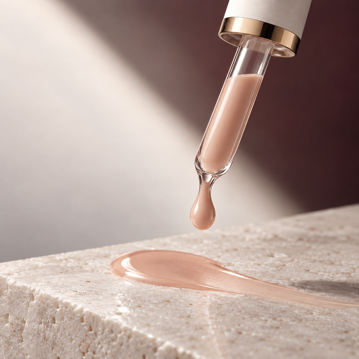 Lueur Porcelain Rose tint and dropper detail