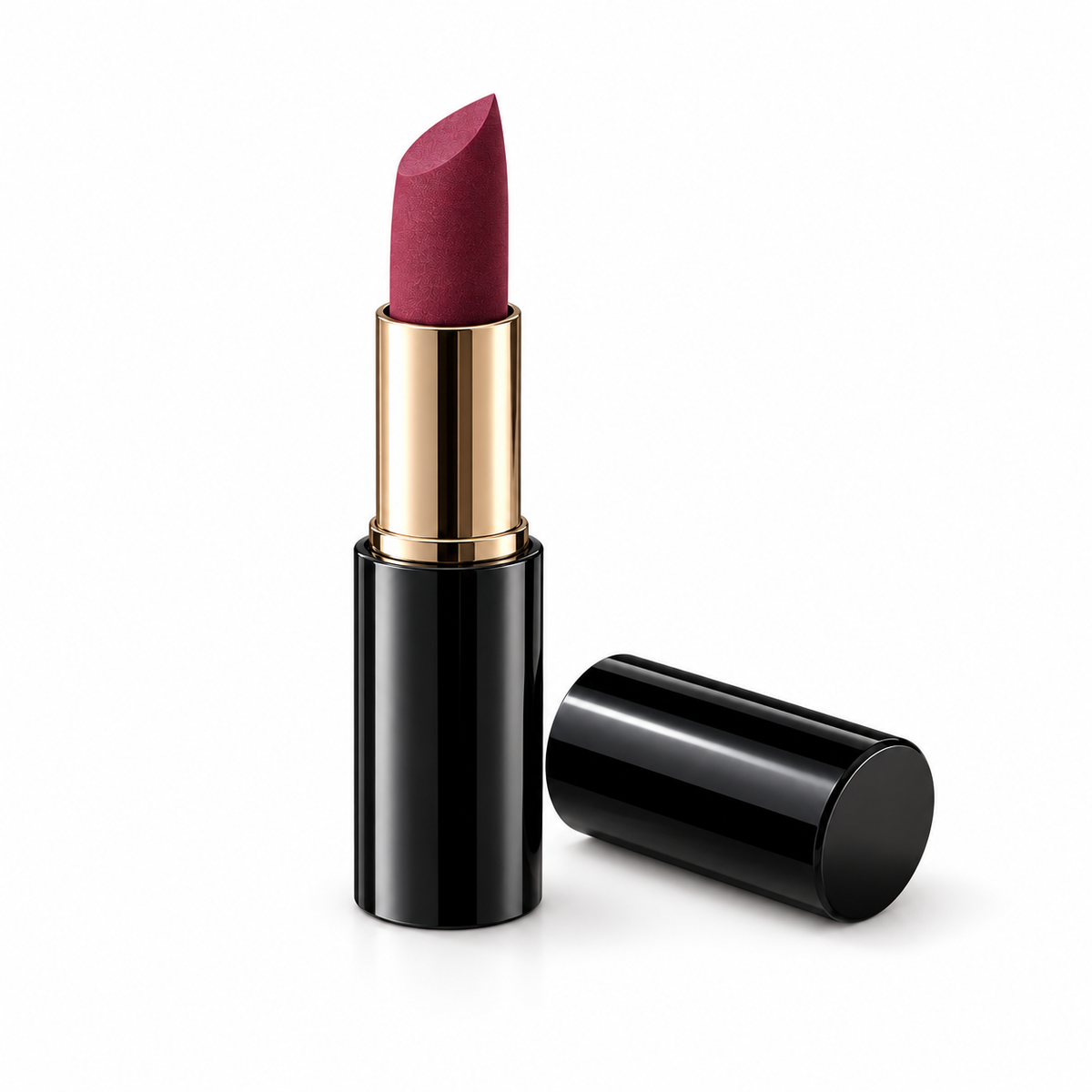 Merlot Velvet Lip Color on white