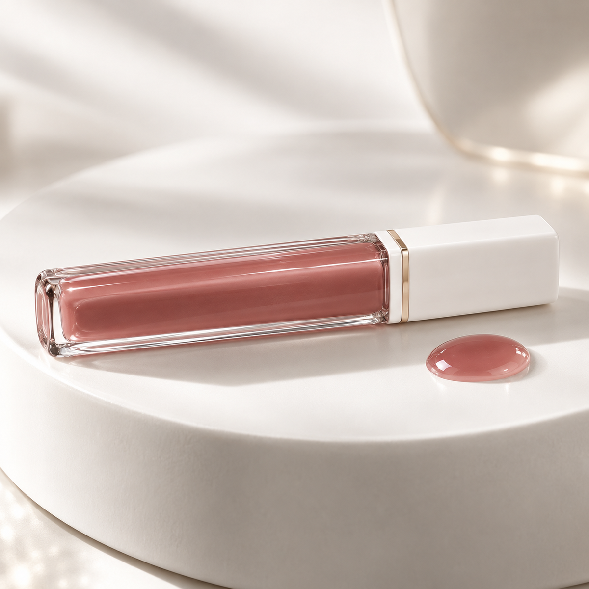 Nuage Glass Lip Lacquer in smoky rose