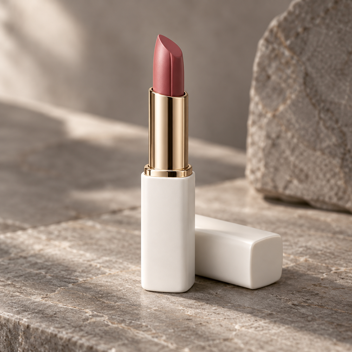 Roseline Satin Lip Color in muted rose