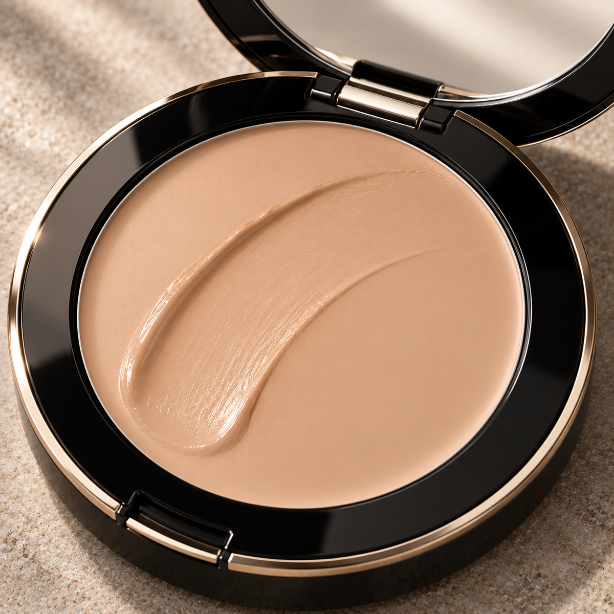 Sillage Neutral Sand cream texture and compact detail